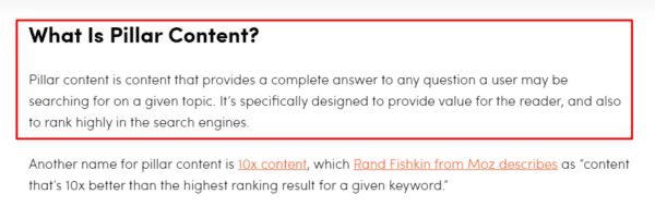 On-Page Featured Snippet Optimisation Paragraph