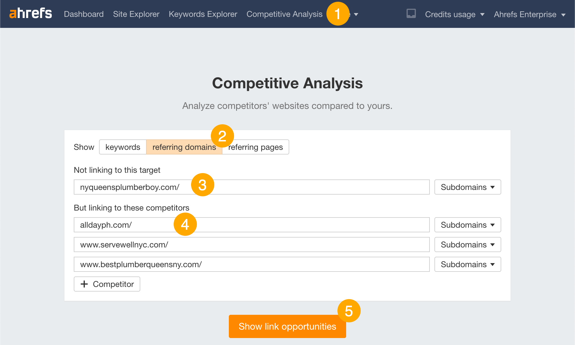 Finding local and niche directories in Ahrefs