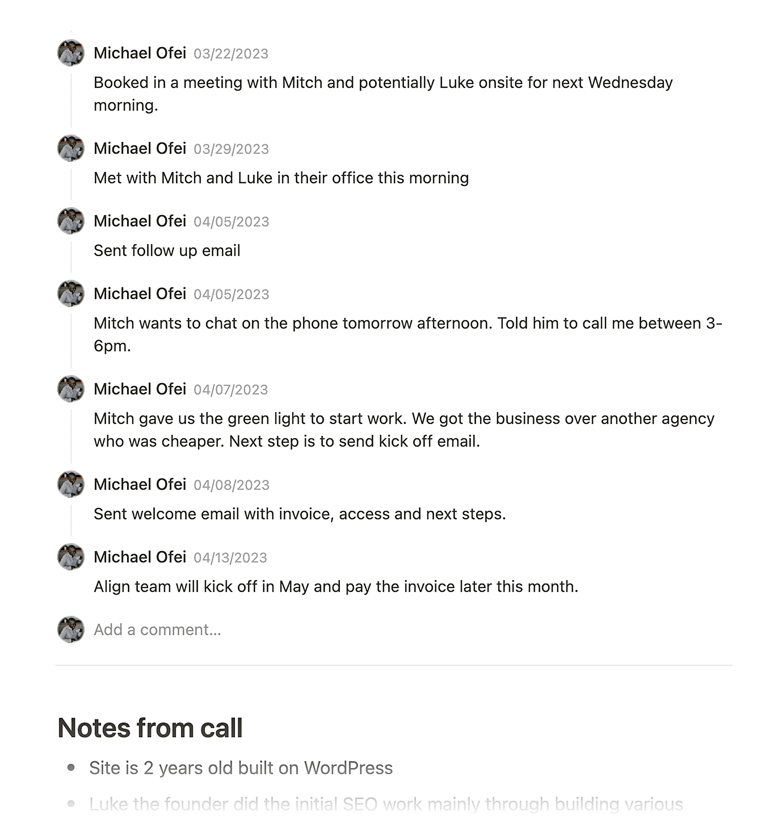 Notion – Messages