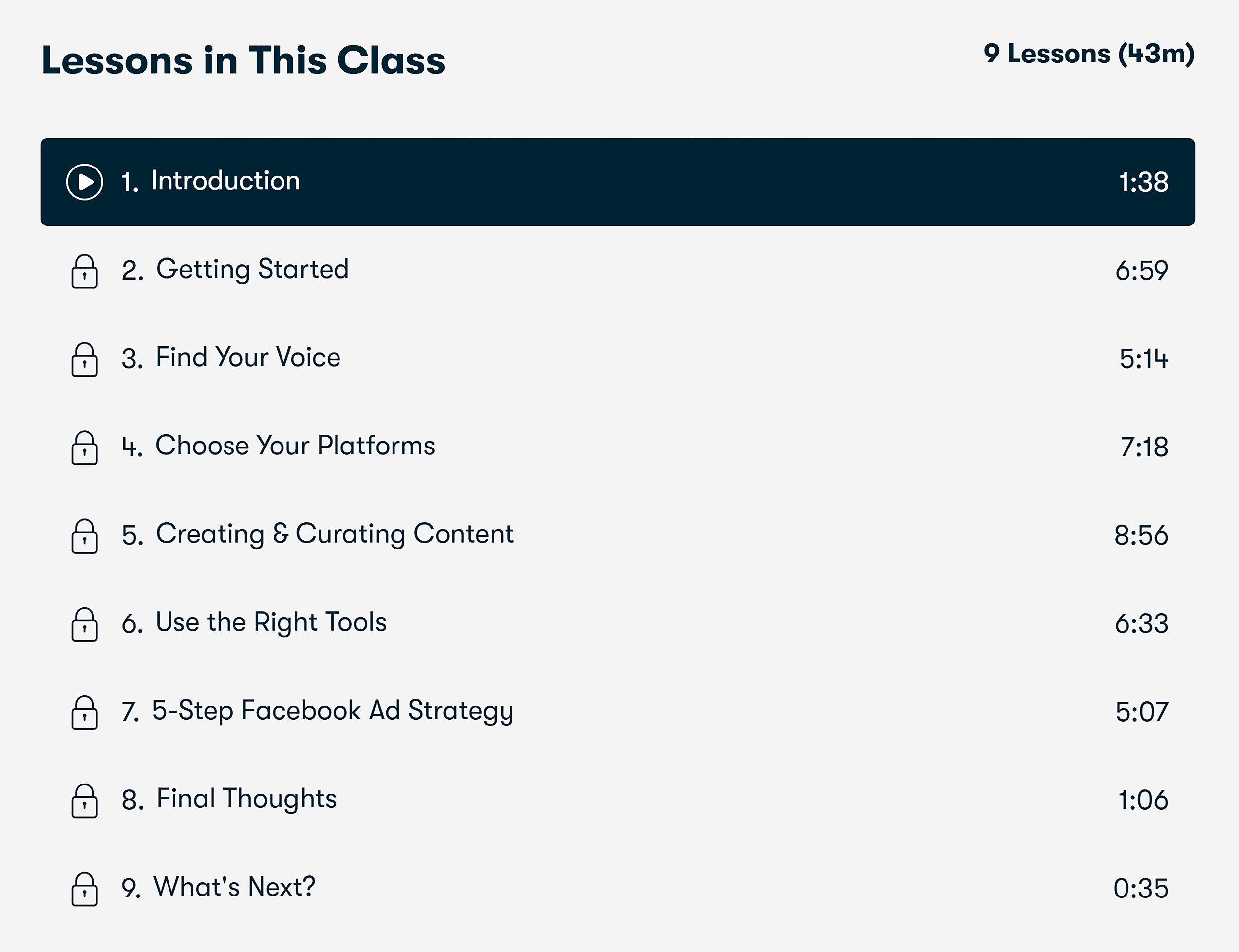 Buffer – Social Media Strategy Course – Lessons