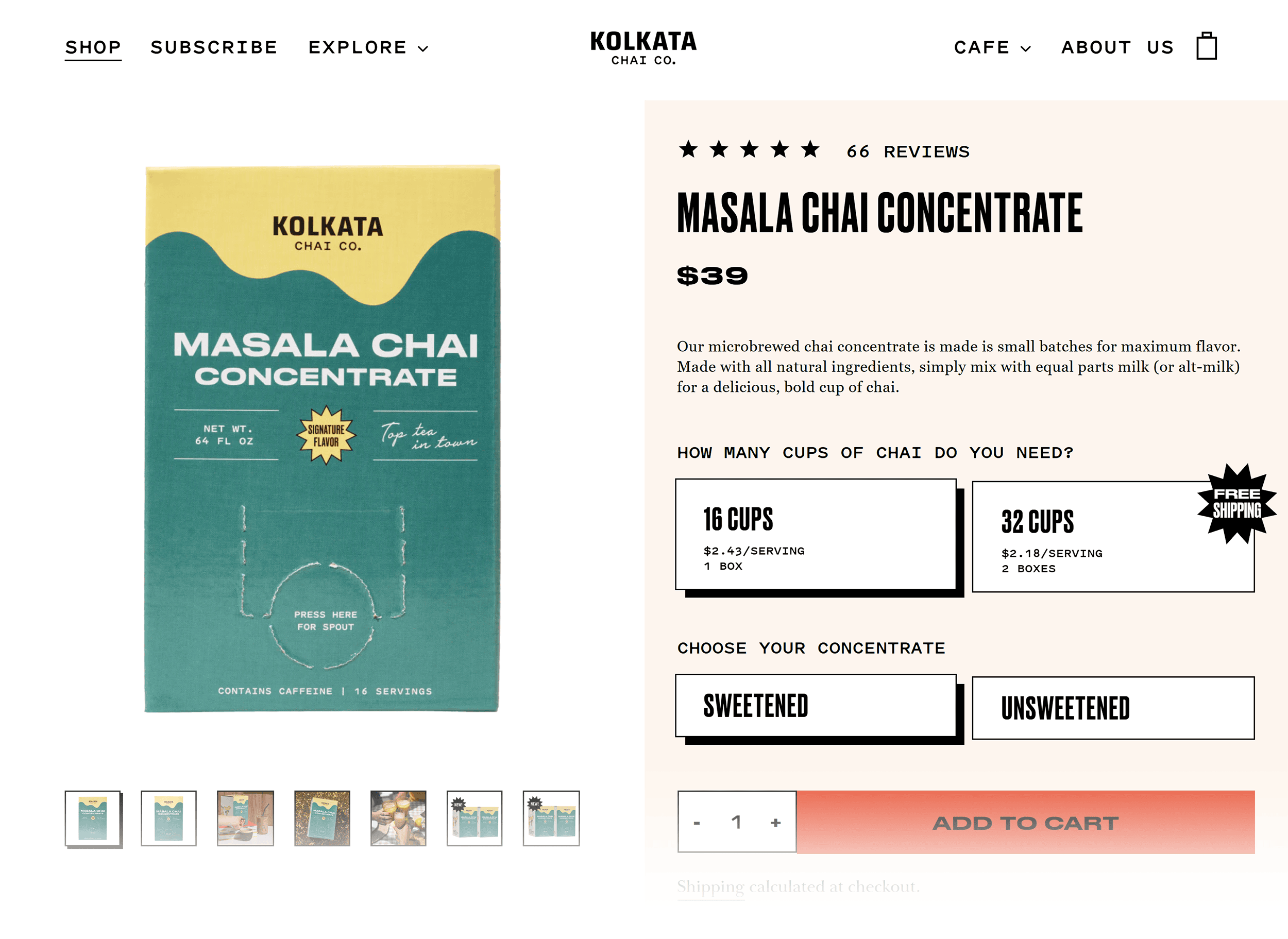 Kolkata Chai Co – Masala Chai Concentrate