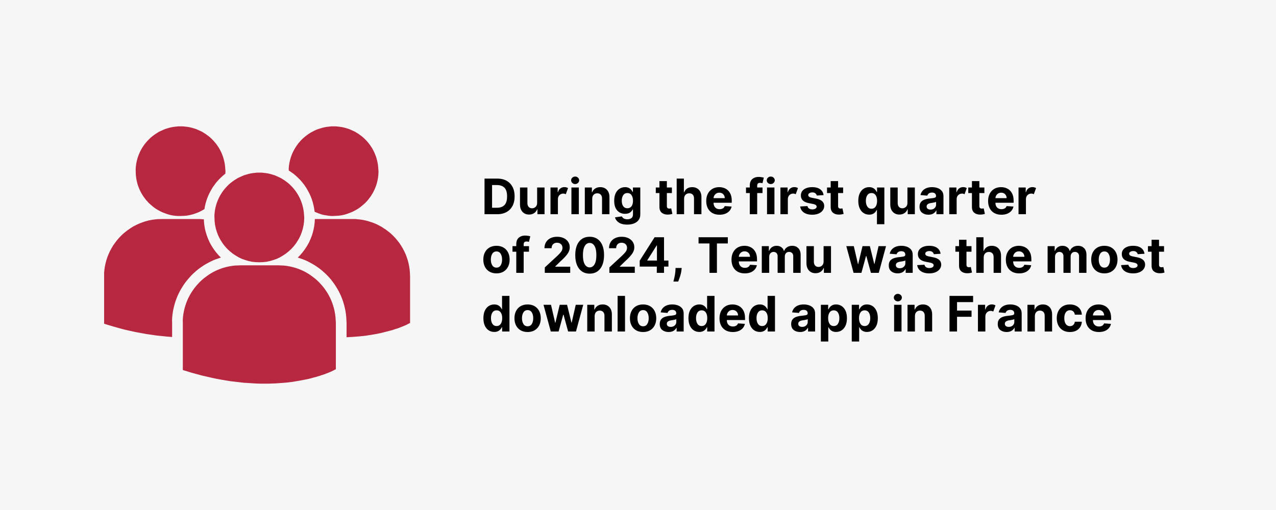During the first quarter of 2024, Temu was the most downloaded app in France
