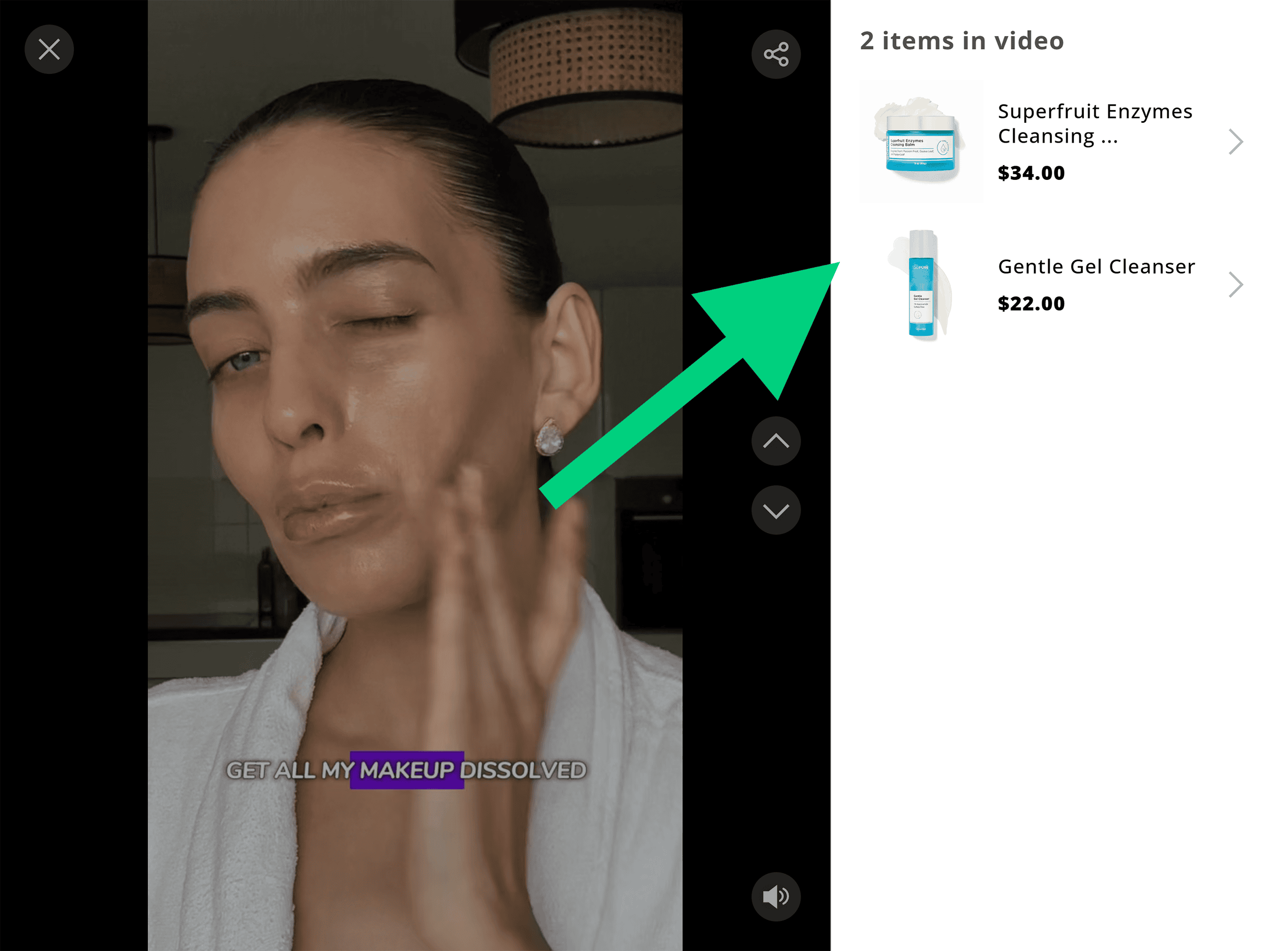 Shoppable video