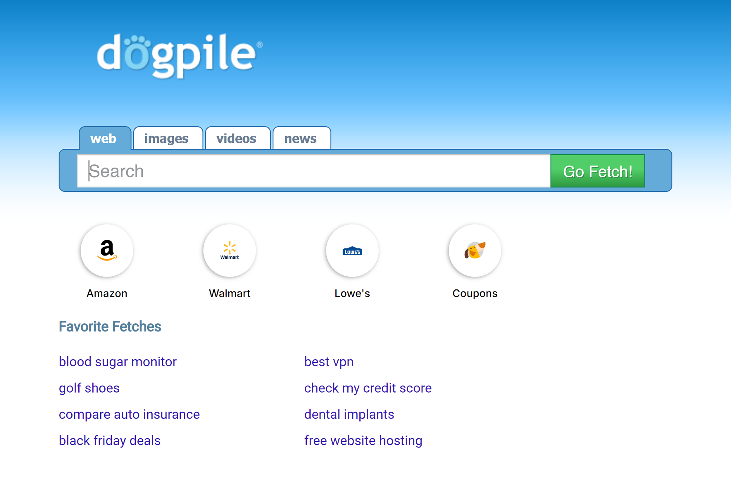 Dogpile – Homepage