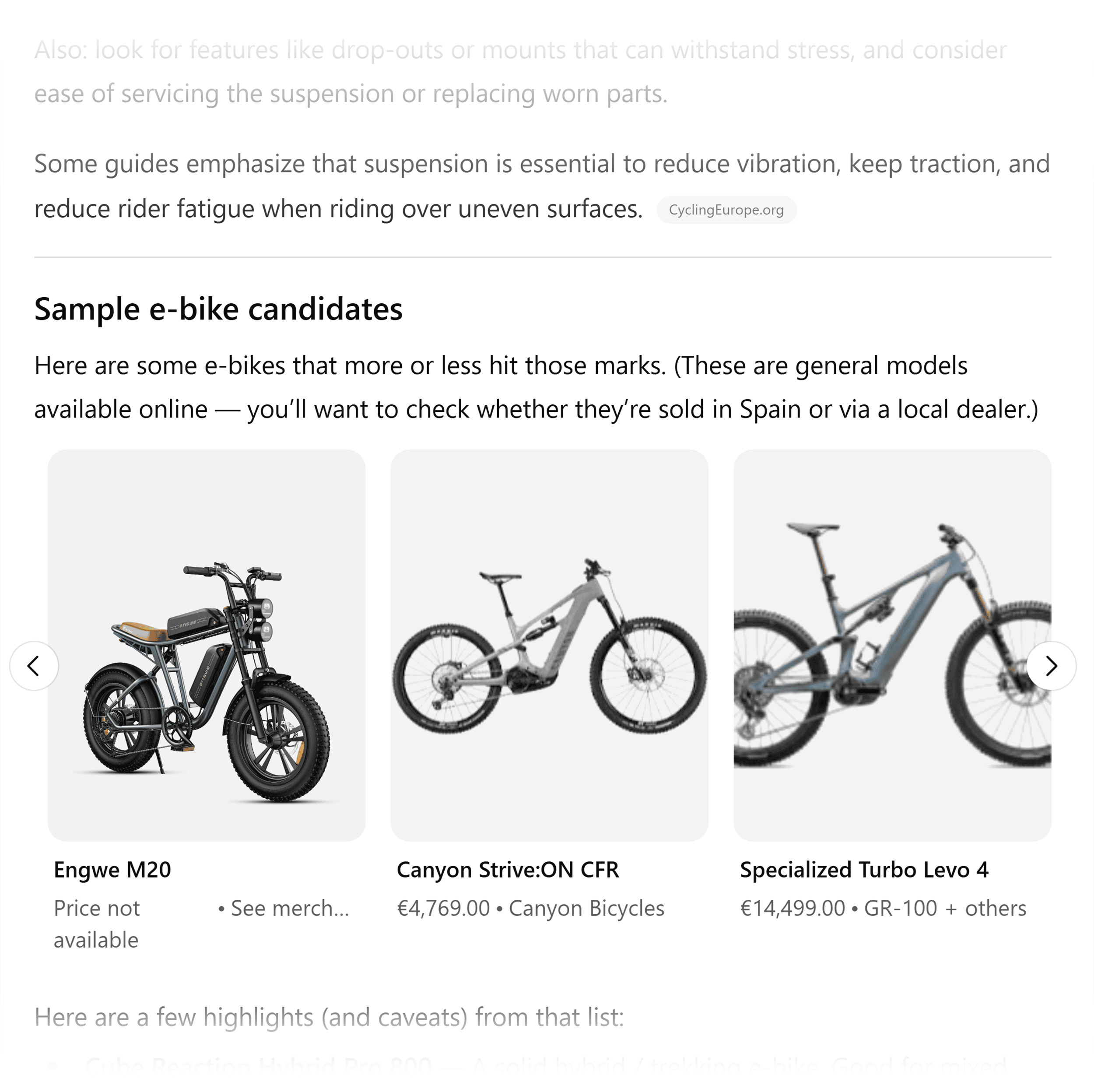ChatGPT – Brief explanation of features & visual carousel