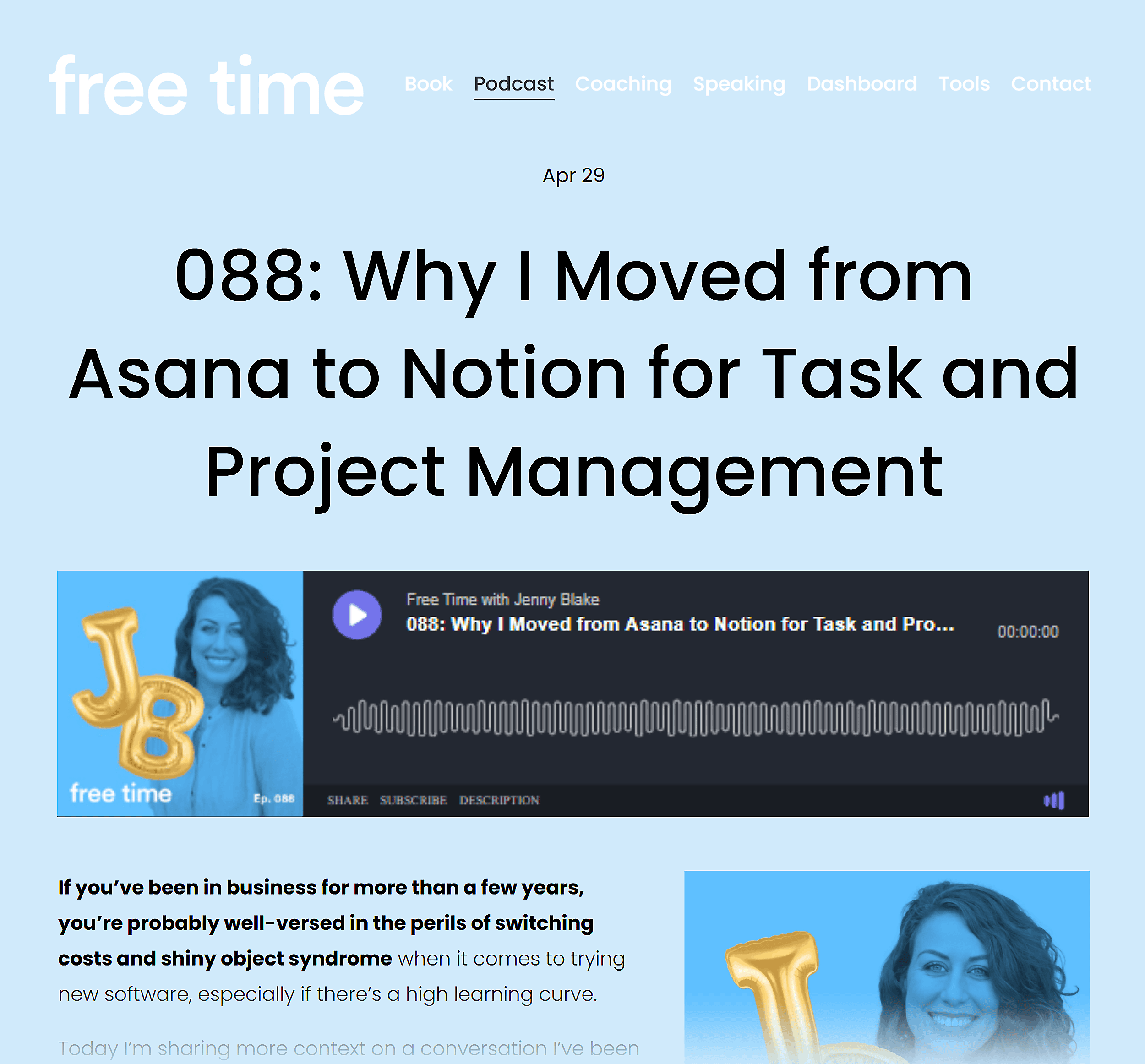Free Time – Podcast guest