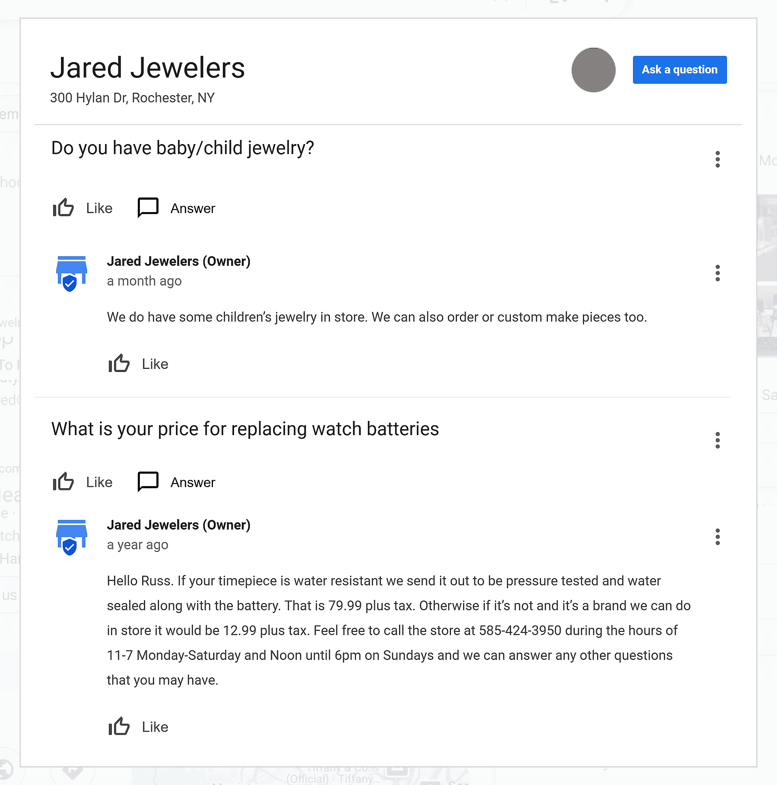 GBP – Q&A section